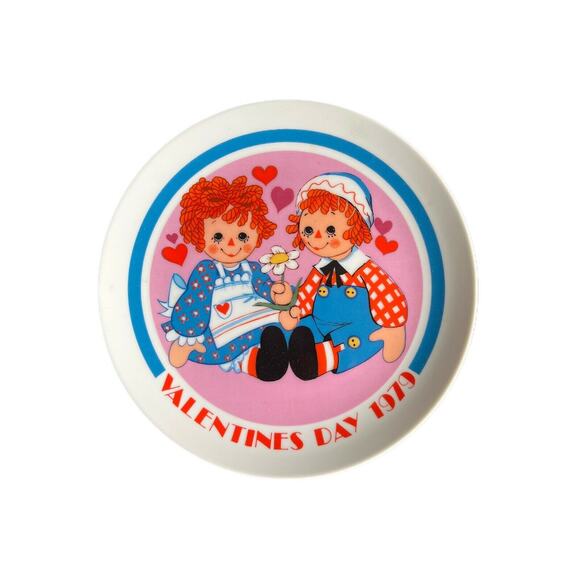 Vintage Raggedy Ann & Andy Valentines 1979 SCHMID Porcelain Collector's Plate! - Picture 2 of 7